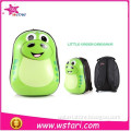 New Arrived ABS eggshell school bag Little Green Dimosaur for kids animal backpack with light
